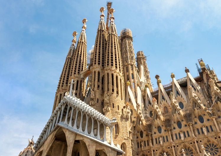 Façade de la Sagrada Família à Barcelone
