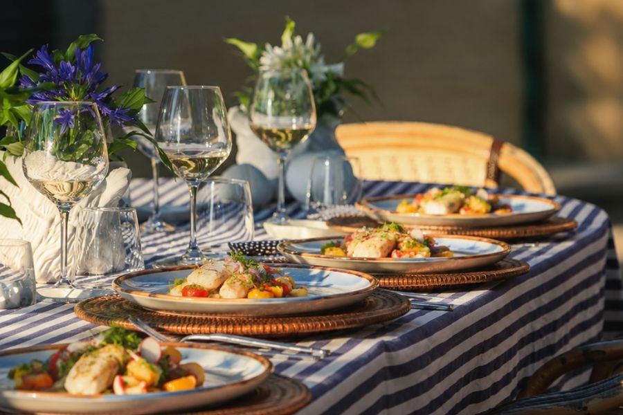 Plat gastronomique raffiné