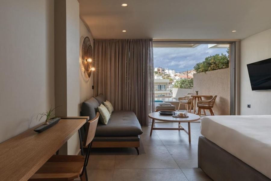 Suite Aquamarine avec bassin privé vue montagne